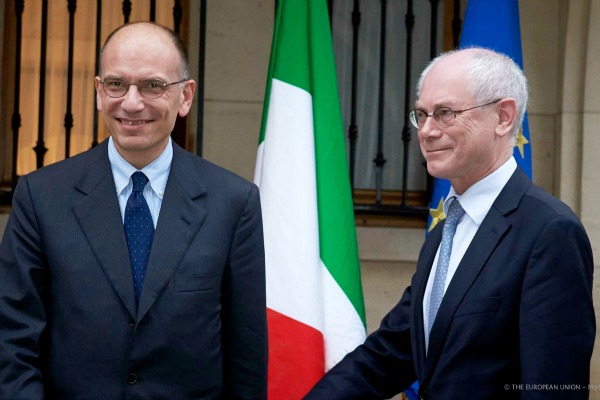 L’économie domine la première visite d’Enrico Letta à Bruxelles